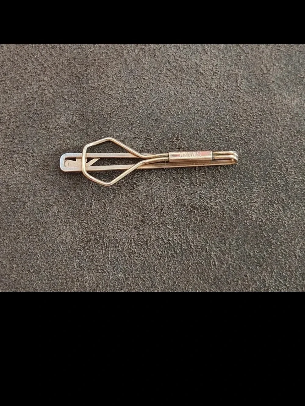 1950s Swank Golf Ball & Club Gold Tone Tie Clip.